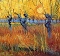 Pollard Weiden und Sonne Vincent van Gogh